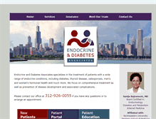 Tablet Screenshot of endocrineanddiabetes.com
